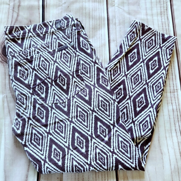 7 For All Mankind "Cropped Gwenevere" Ankle Skinny Pattern Pant, Women's Size 32 - Picture 3 of 12